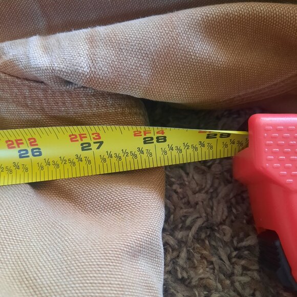 Carhartt Jacket Mens Brown 50 Tall Blanket Lined Chore Ranch C01 BRN & Hood A04 - Picture 4 of 10